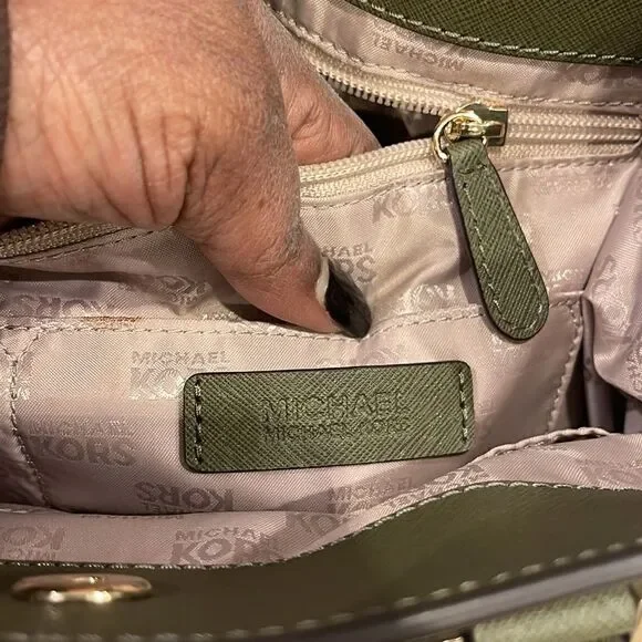 Michael Kors Olive Green Purse